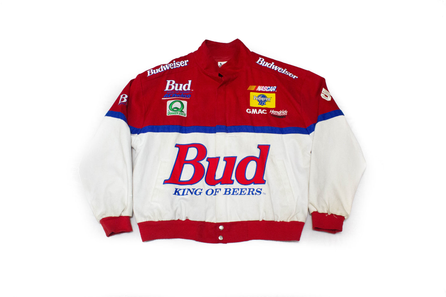 Vintage Ricky Craven Signed Autographed "Budweiser Beer" #25 NASCAR Racing Jacket