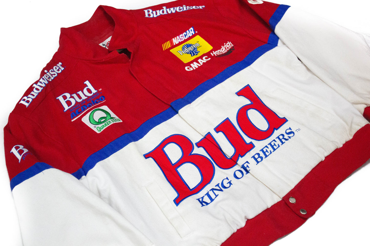 Vintage Ricky Craven Signed Autographed "Budweiser Beer" #25 NASCAR Racing Jacket