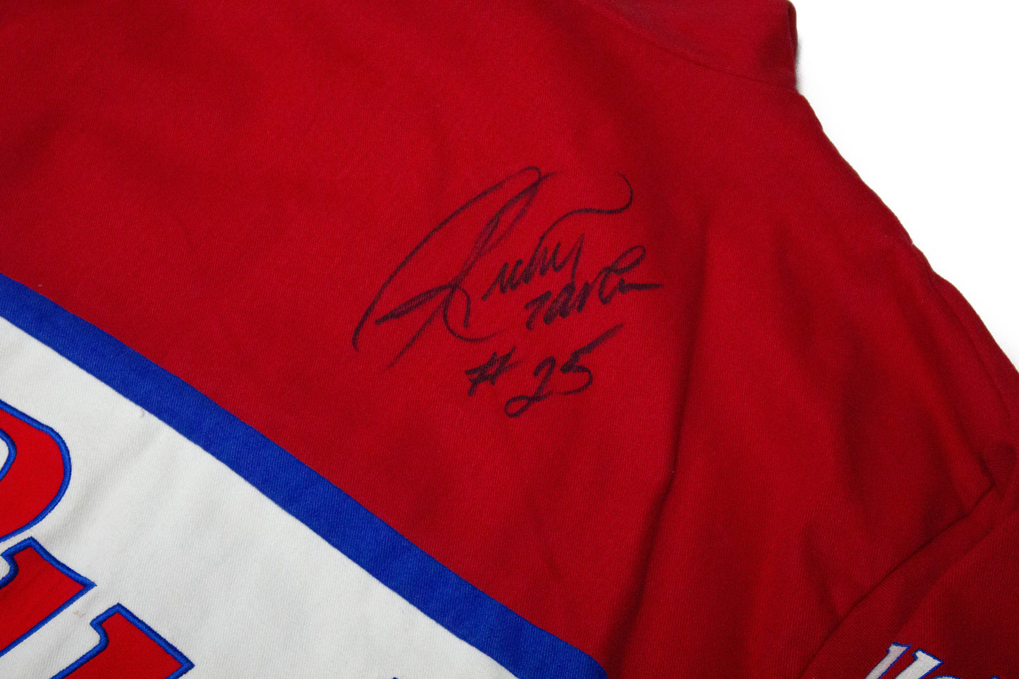 Vintage Ricky Craven Signed Autographed "Budweiser Beer" #25 NASCAR Racing Jacket