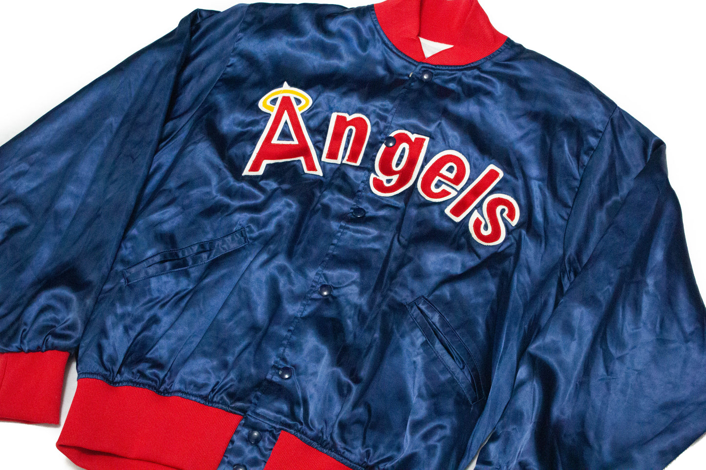 Vintage LA "Angels of Anaheim" Satin Bomber Jacket