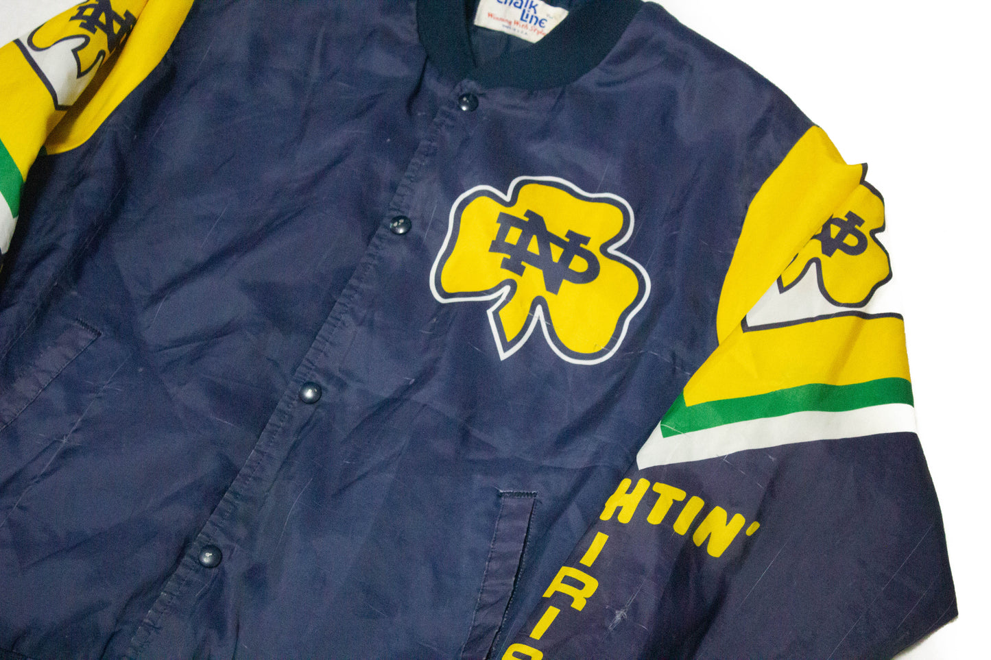 Vintage Chalk Line Notre Dame "Fighting Irish" Bomber Jacket