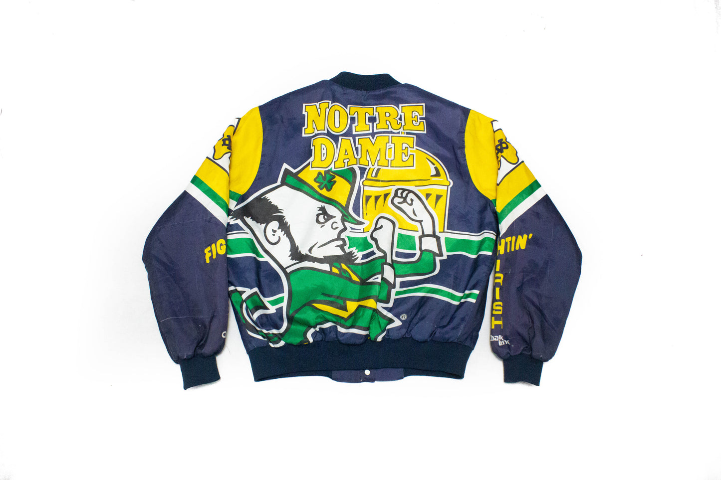 Vintage Chalk Line Notre Dame "Fighting Irish" Bomber Jacket