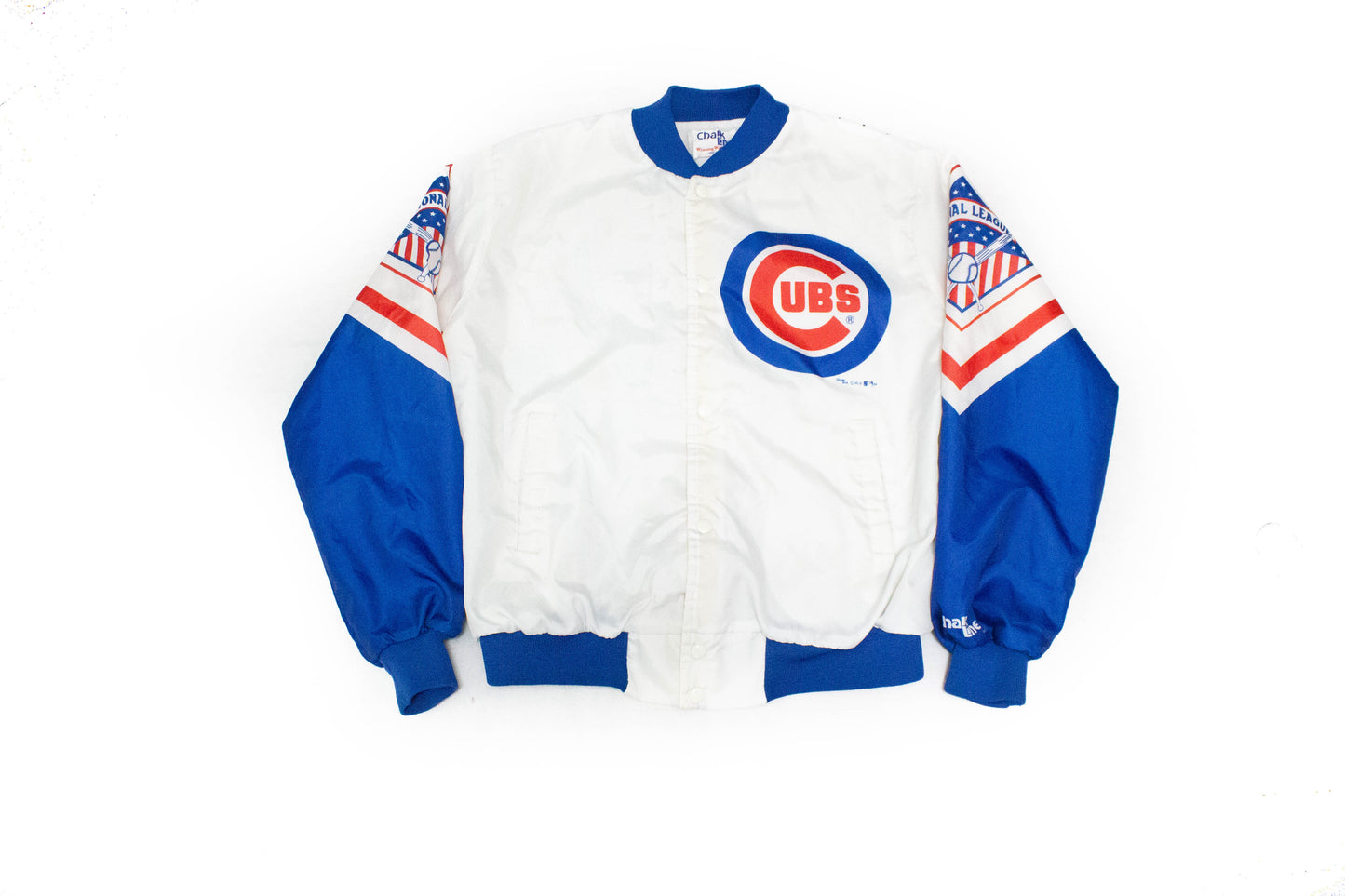Vintage "Chicago Cubs Wrigley Field" All Star Fanimation Chalk Line Jacket