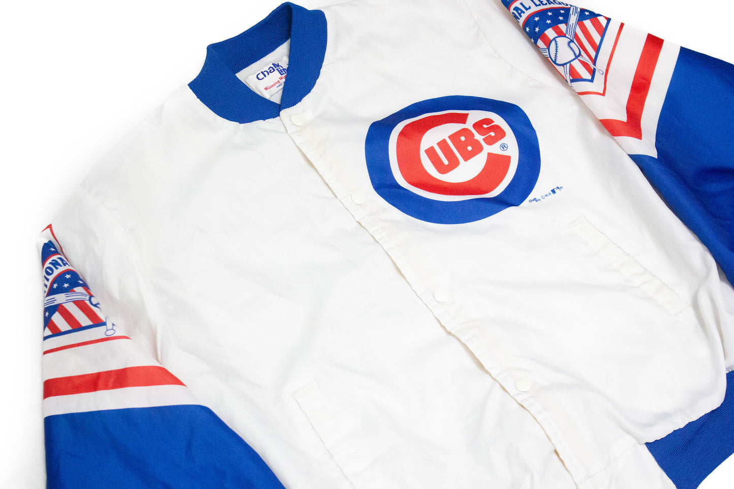 Vintage "Chicago Cubs Wrigley Field" All Star Fanimation Chalk Line Jacket