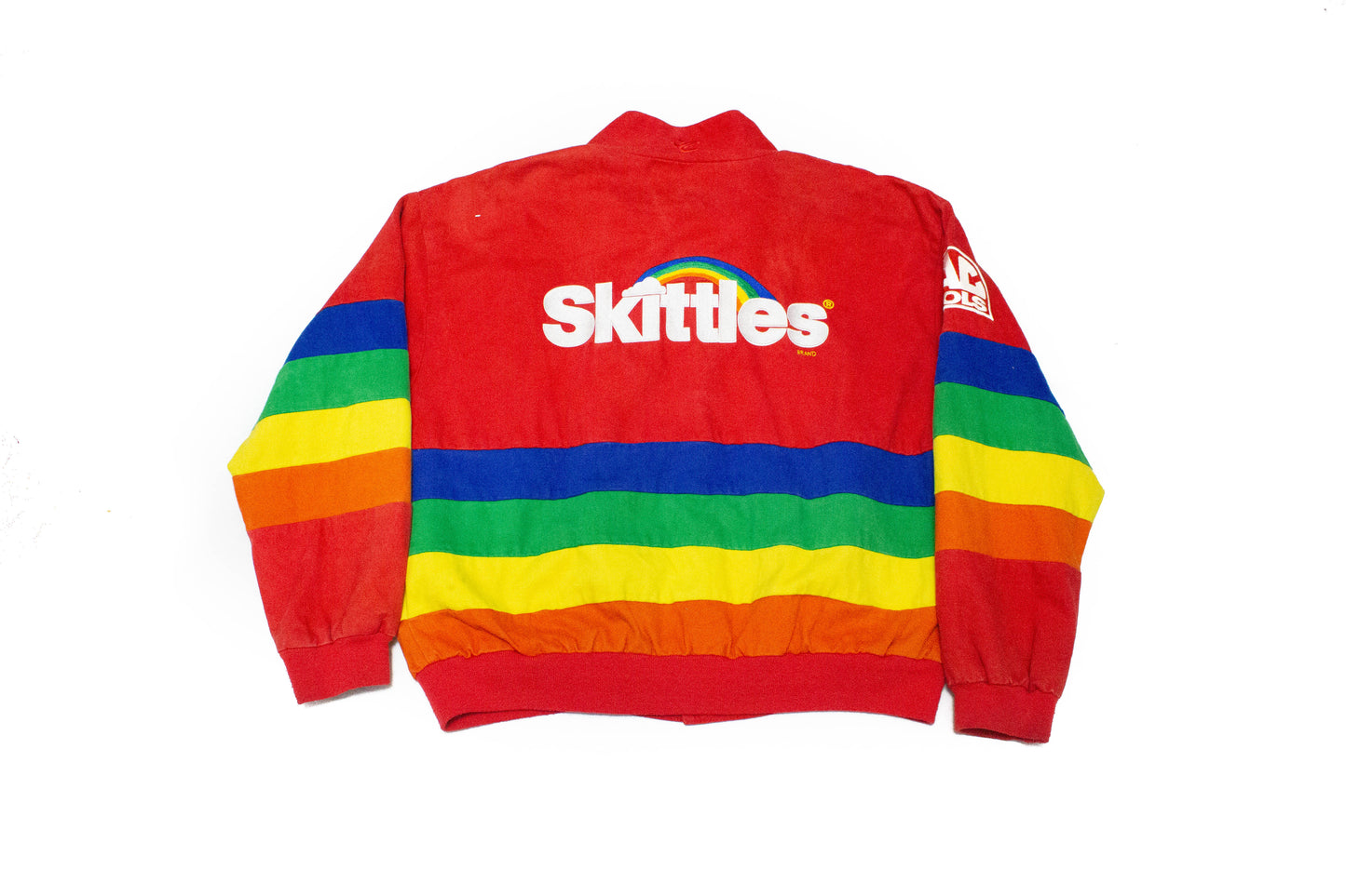 Vintage Derrike Cope "Skittles" Rainbow Nascar Racing Jacket