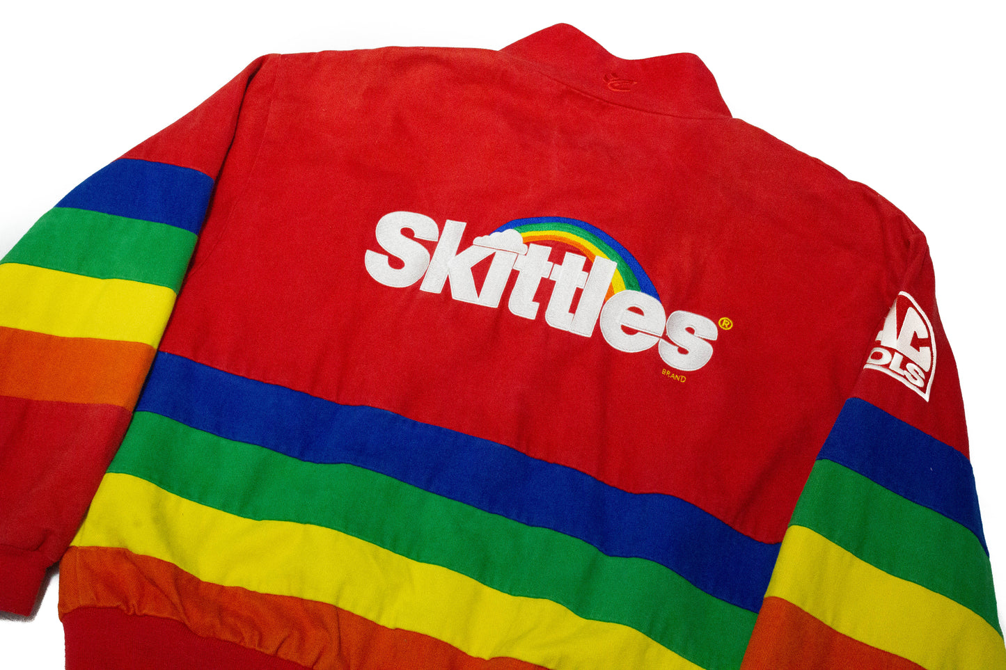 Vintage Derrike Cope "Skittles" Rainbow Nascar Racing Jacket