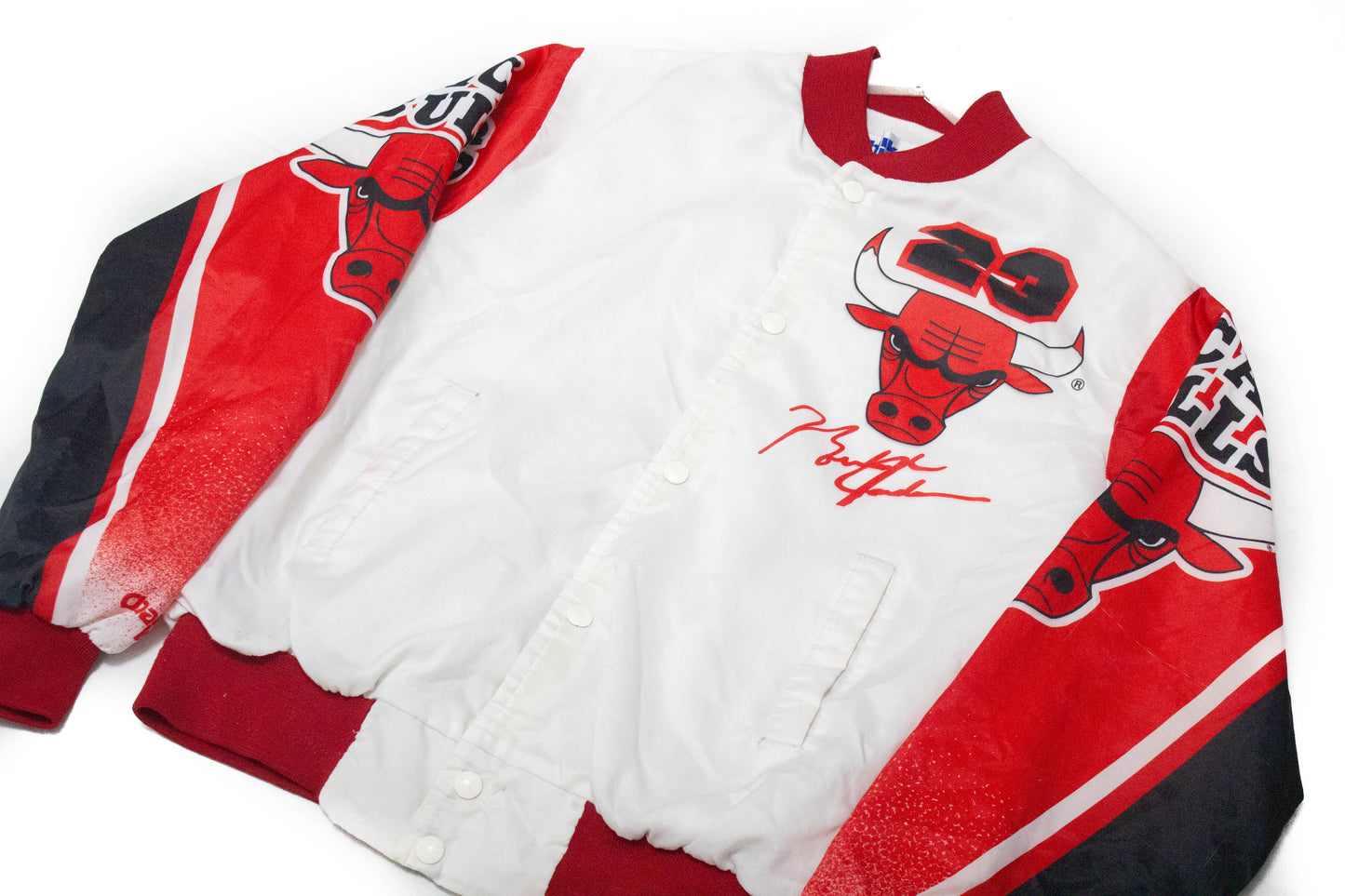 Vintage Michael Jordan "Chicago Bulls" 90s NBA Chalk Line Jacket